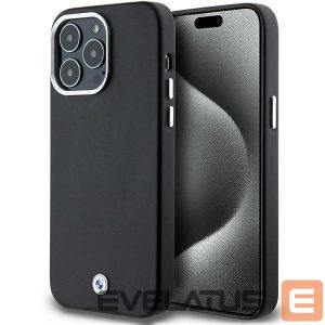 Чехол на заднюю панель BMW  BMW Signature Wrapped Metal MagSafe case for iPhone 15 Pro Max - black 