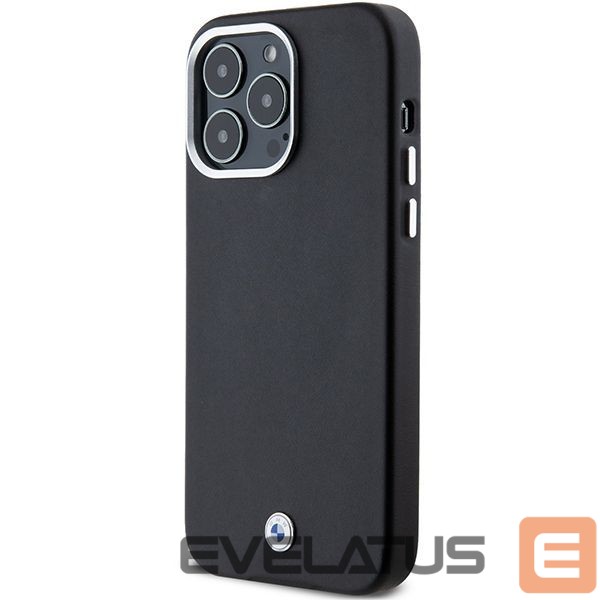 Чехол на заднюю панель BMW BMW Signature Wrapped Metal MagSafe case for iPhone 15 Pro Max - black