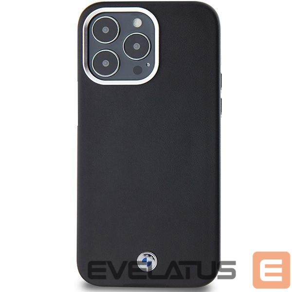 Чехол на заднюю панель BMW BMW Signature Wrapped Metal MagSafe case for iPhone 15 Pro Max - black