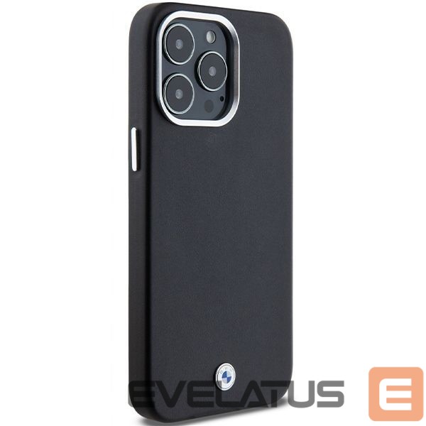 Чехол на заднюю панель BMW BMW Signature Wrapped Metal MagSafe case for iPhone 15 Pro Max - black