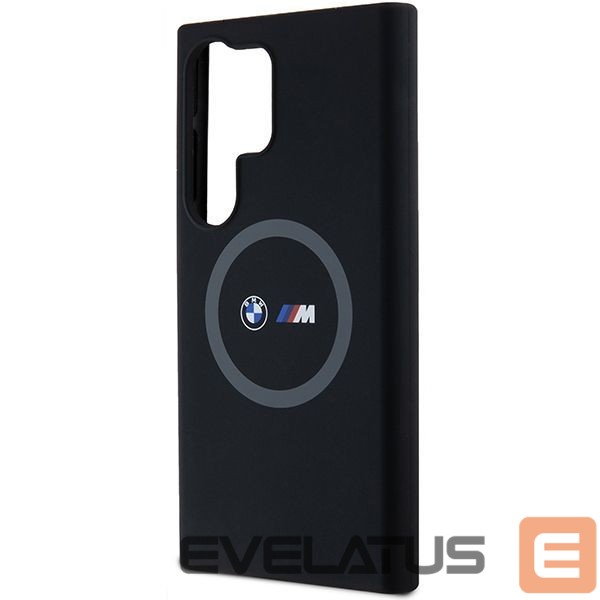 Чехол на заднюю панель BMW BMW M Silicone Printed Ring MagSafe case for Samsung Galaxy S24 Ultra - black