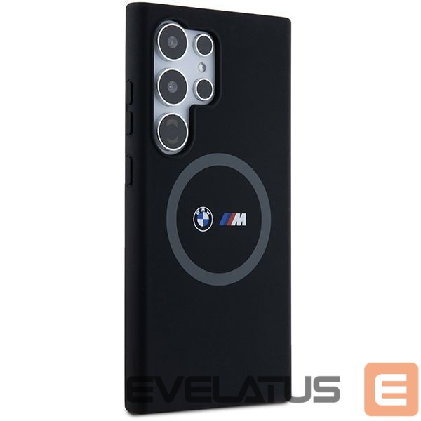 Чехол на заднюю панель BMW BMW M Silicone Printed Ring MagSafe case for Samsung Galaxy S24 Ultra - black