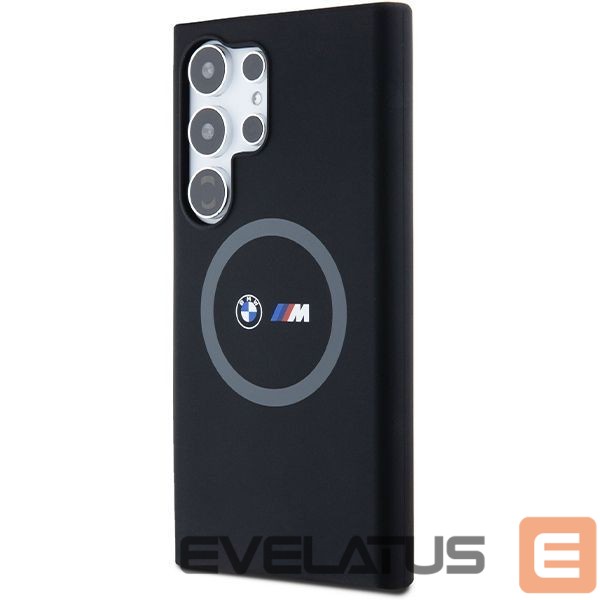 Чехол на заднюю панель BMW BMW M Silicone Printed Ring MagSafe case for Samsung Galaxy S24 Ultra - black