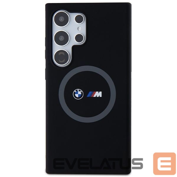 Чехол на заднюю панель BMW BMW M Silicone Printed Ring MagSafe case for Samsung Galaxy S24 Ultra - black