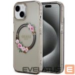 Другой аксессуар для телефона Guess  Guess IML Flowers Wreath MagSafe case for iPhone 15 / 14 / 13 - black 