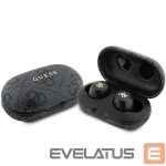 Чехол на заднюю панель Guess  TWS Guess 4G Metal Bluetooth headphones with ENC docking station - black 