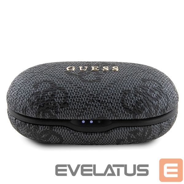 Чехол на заднюю панель Guess TWS Guess 4G Metal Bluetooth headphones with ENC docking station - black