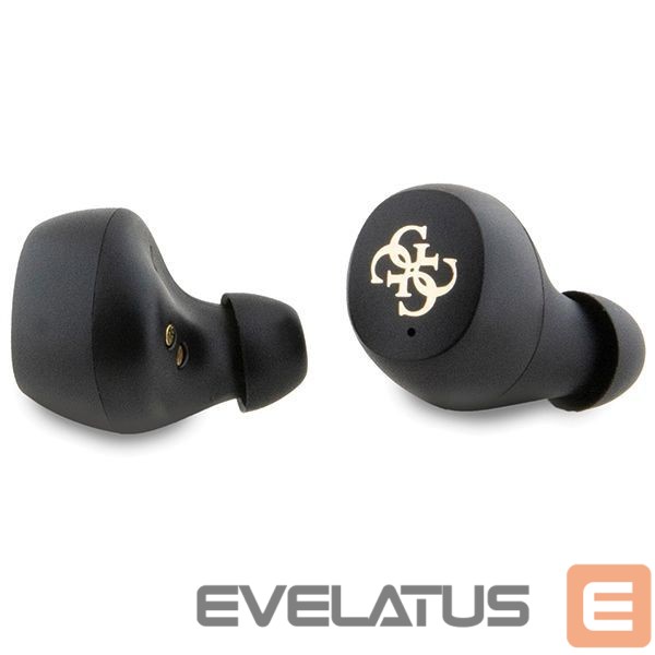 Чехол на заднюю панель Guess TWS Guess 4G Metal Bluetooth headphones with ENC docking station - black