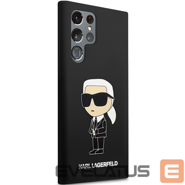 Чехол на заднюю панель Karl Lagerfeld Karl Lagerfeld Silicone Ikonik case for Samsung Galaxy S24 Ultra - black