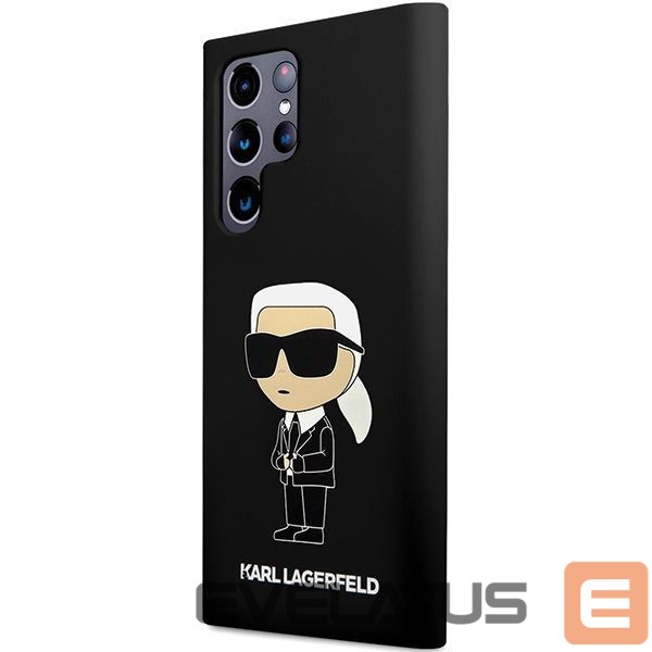 Чехол на заднюю панель Karl Lagerfeld Karl Lagerfeld Silicone Ikonik case for Samsung Galaxy S24 Ultra - black