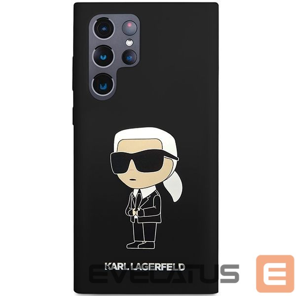 Чехол на заднюю панель Karl Lagerfeld Karl Lagerfeld Silicone Ikonik case for Samsung Galaxy S24 Ultra - black