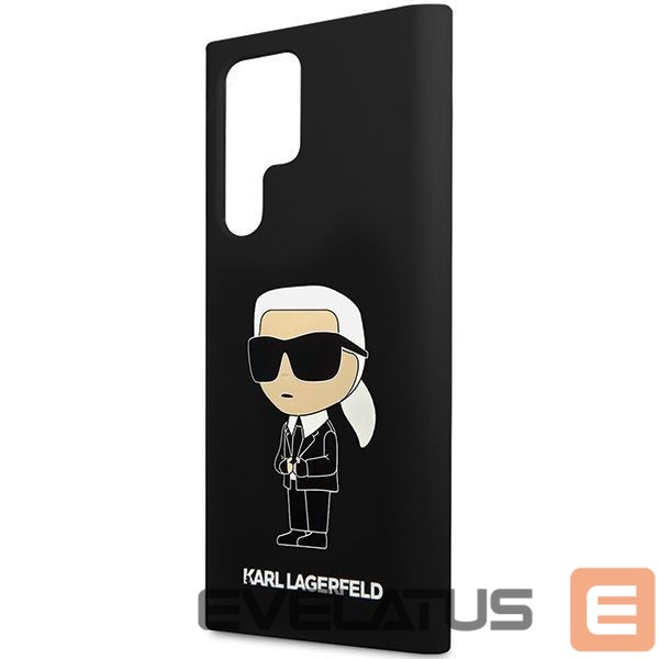 Чехол на заднюю панель Karl Lagerfeld Karl Lagerfeld Silicone Ikonik case for Samsung Galaxy S24 Ultra - black