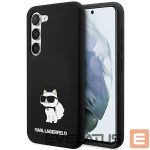 Чехол на заднюю панель Karl Lagerfeld  Karl Lagerfeld Silicone Choupette case for Samsung Galaxy S24 - black 