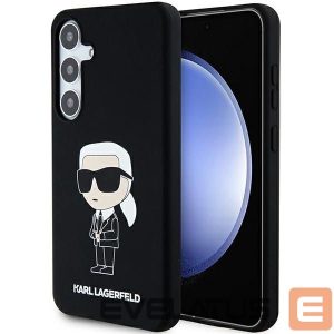 Чехол на заднюю панель Karl Lagerfeld - Karl Lagerfeld Silicone Ikonik case for Samsung Galaxy S24 - black 