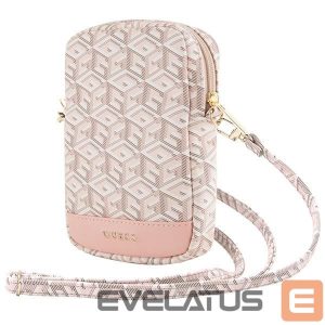 Другой аксессуар для телефона Guess  Guess Zip GCube Bottom Stripe phone bag - pink 