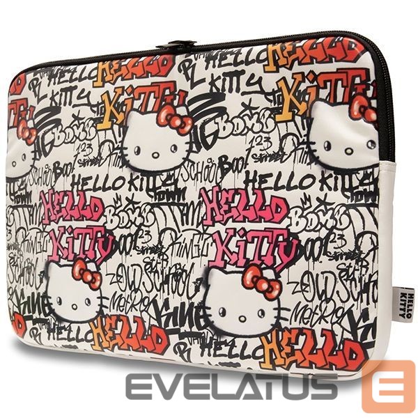 Другой аксессуар для телефона Hello Kitty Hello Kitty PU Metal Logo case for a 14" laptop - beige