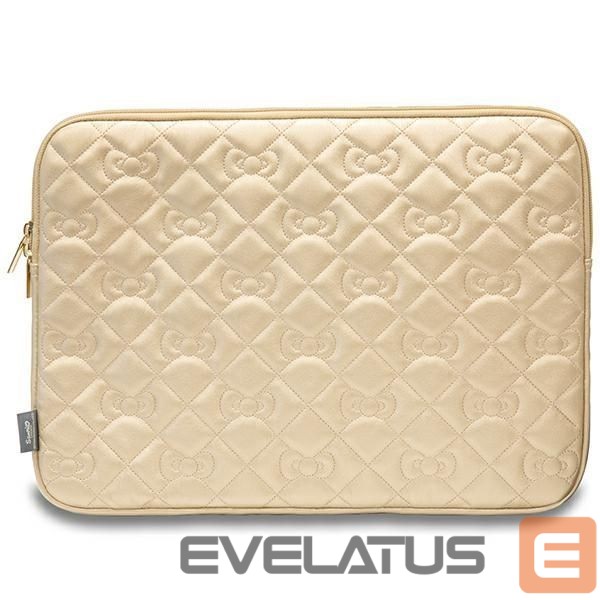 Другой аксессуар для телефона Hello Kitty Hello Kitty Zip PU Quilted Bows case for a 14" laptop - gold