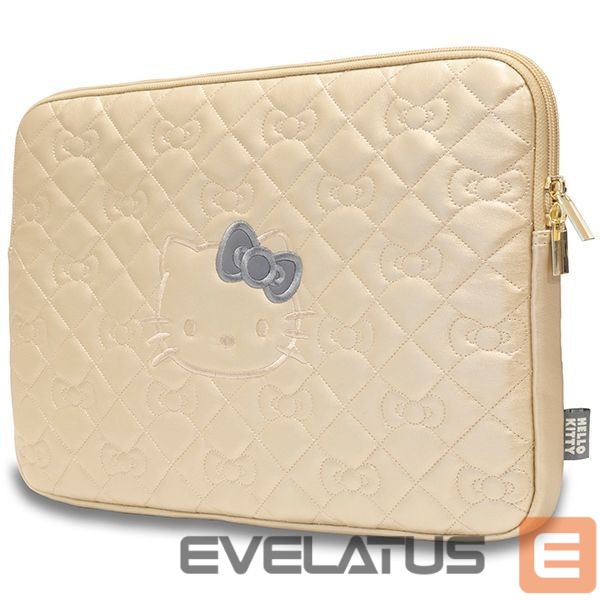 Другой аксессуар для телефона Hello Kitty Hello Kitty Zip PU Quilted Bows case for a 14" laptop - gold