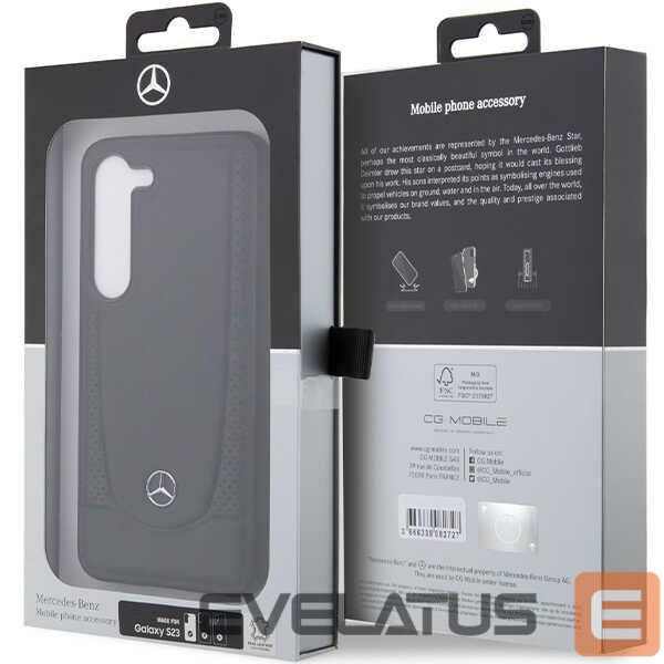 Другой аксессуар для телефона Mercedes-Benz Mercedes Leather Urban case for Samsung Galaxy S23 FE - black