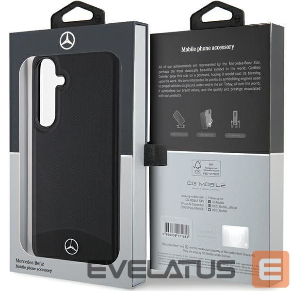 Другой аксессуар для телефона Mercedes-Benz Mercedes Leather Textured & Plain MagSafe case for Samsung Galaxy S24+ - black