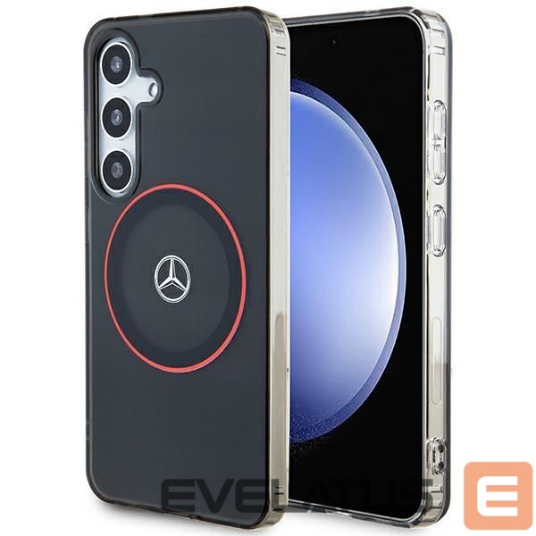 Другой аксессуар для телефона Mercedes-Benz Mercedes Double Layer W Red MagSafe case for Samsung Galaxy S24 - black