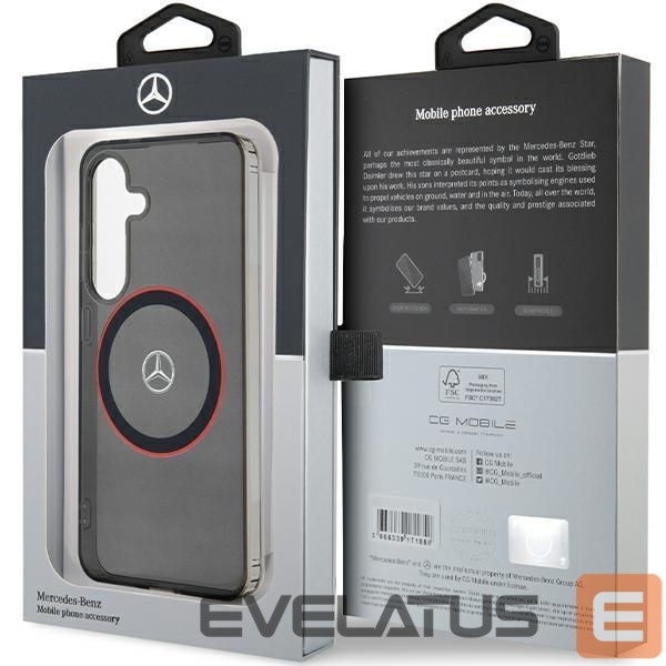 Другой аксессуар для телефона Mercedes-Benz Mercedes Double Layer W Red MagSafe case for Samsung Galaxy S24 - black