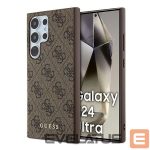 Другой аксессуар для телефона Guess  Guess 4G Metal Gold Logo case for Samsung Galaxy S24 Ultra - brown