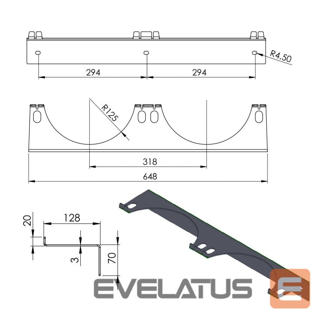 Другой аксессуар для телефона Pro-Line Wall holder for 2 gas cylinders, max. diameter 250 mm PRO-LINE cylinders