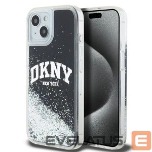 Чехол на заднюю панель DKNY  DKNY Liquid Glitter Big Logo iPhone 15 Plus / 14 Plus Case - Black 