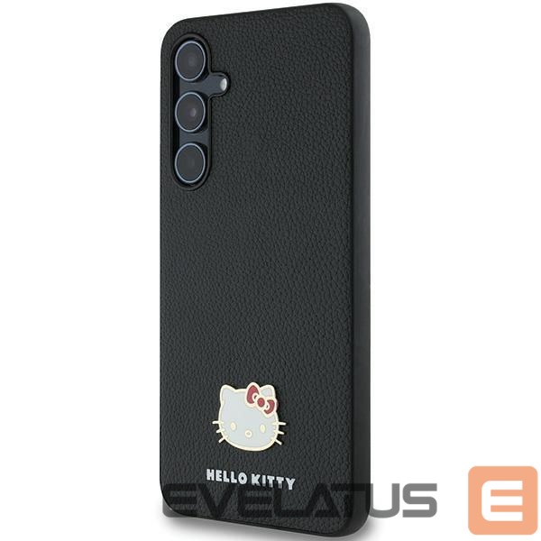 Другой аксессуар для телефона Hello Kitty Hello Kitty Metal Logo Kitty Head case for Samsung Galaxy A55 - black