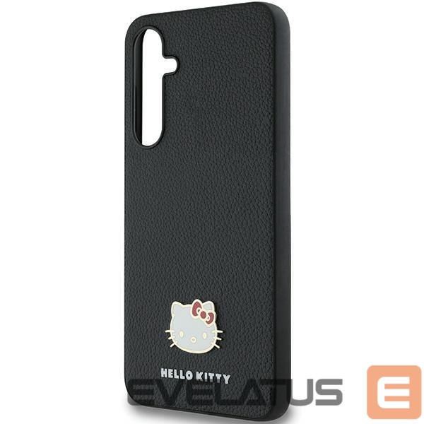 Другой аксессуар для телефона Hello Kitty Hello Kitty Metal Logo Kitty Head case for Samsung Galaxy A55 - black