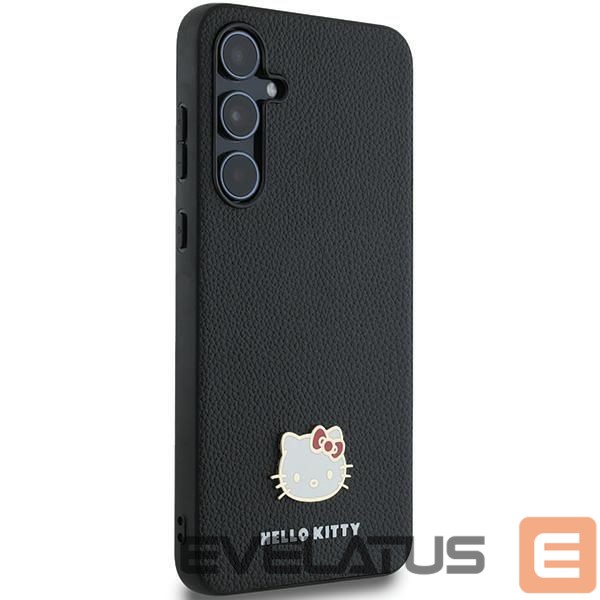 Другой аксессуар для телефона Hello Kitty Hello Kitty Metal Logo Kitty Head case for Samsung Galaxy A55 - black