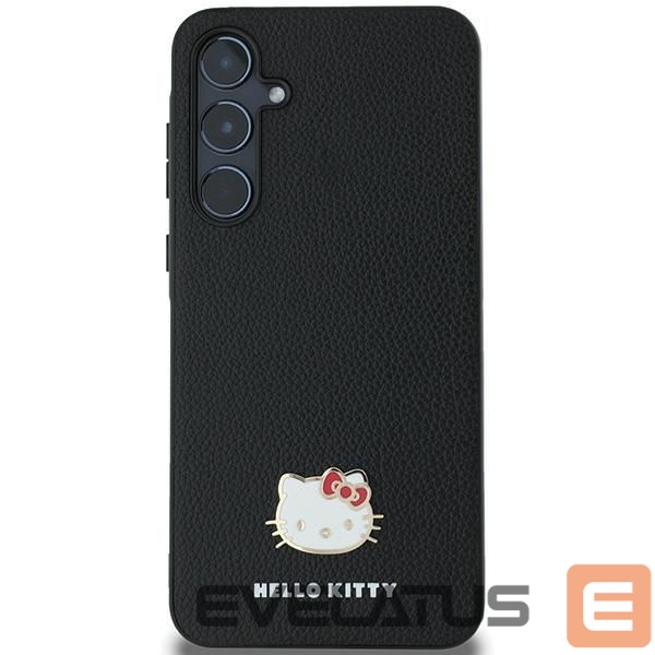 Другой аксессуар для телефона Hello Kitty Hello Kitty Metal Logo Kitty Head case for Samsung Galaxy A55 - black