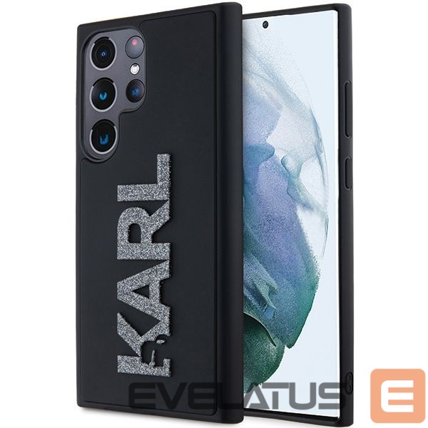 Другой аксессуар для телефона Karl Lagerfeld Karl Lagerfeld 3D Rubber Glitter Logo case for Samsung Galaxy S24 Ultra - black
