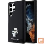 Другой аксессуар для телефона Karl Lagerfeld  Karl Lagerfeld Silicone Karl&Choupette Metal Pin case for Samsung Galaxy S24 Ultra - black 