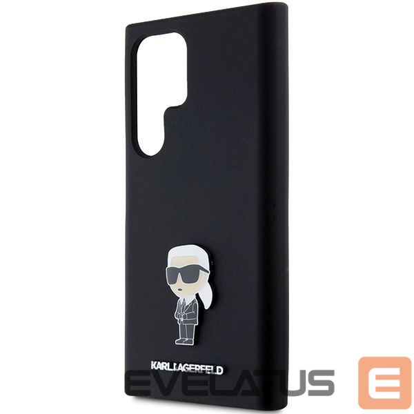 Другой аксессуар для телефона Karl Lagerfeld Karl Lagerfeld Silicone Ikonik Metal Pin case for Samsung Galaxy S24 Ultra - black