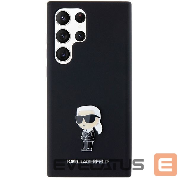 Другой аксессуар для телефона Karl Lagerfeld Karl Lagerfeld Silicone Ikonik Metal Pin case for Samsung Galaxy S24 Ultra - black