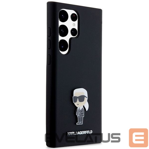 Другой аксессуар для телефона Karl Lagerfeld Karl Lagerfeld Silicone Ikonik Metal Pin case for Samsung Galaxy S24 Ultra - black
