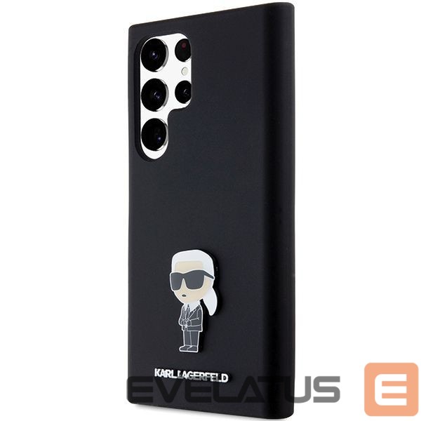 Другой аксессуар для телефона Karl Lagerfeld Karl Lagerfeld Silicone Ikonik Metal Pin case for Samsung Galaxy S24 Ultra - black