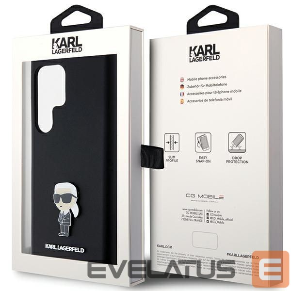 Другой аксессуар для телефона Karl Lagerfeld Karl Lagerfeld Silicone Ikonik Metal Pin case for Samsung Galaxy S24 Ultra - black