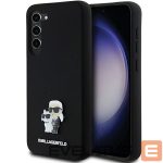 Другой аксессуар для телефона Karl Lagerfeld  Karl Lagerfeld Silicone Karl&Choupette Metal Pin case for Samsung Galaxy S24+ - black 