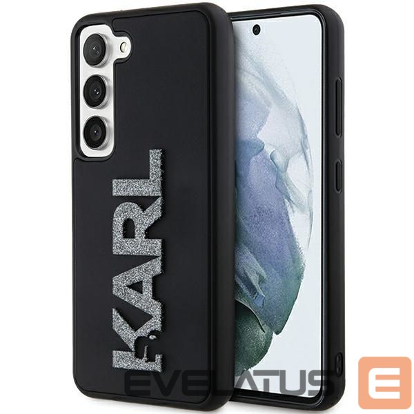 Другой аксессуар для телефона Karl Lagerfeld Karl Lagerfeld 3D Rubber Glitter Logo case for Samsung Galaxy S24 - black
