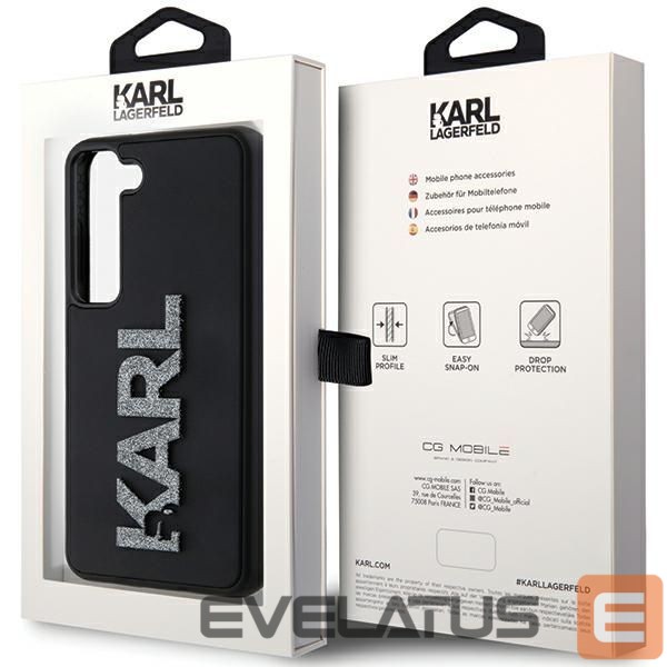 Другой аксессуар для телефона Karl Lagerfeld Karl Lagerfeld 3D Rubber Glitter Logo case for Samsung Galaxy S24 - black