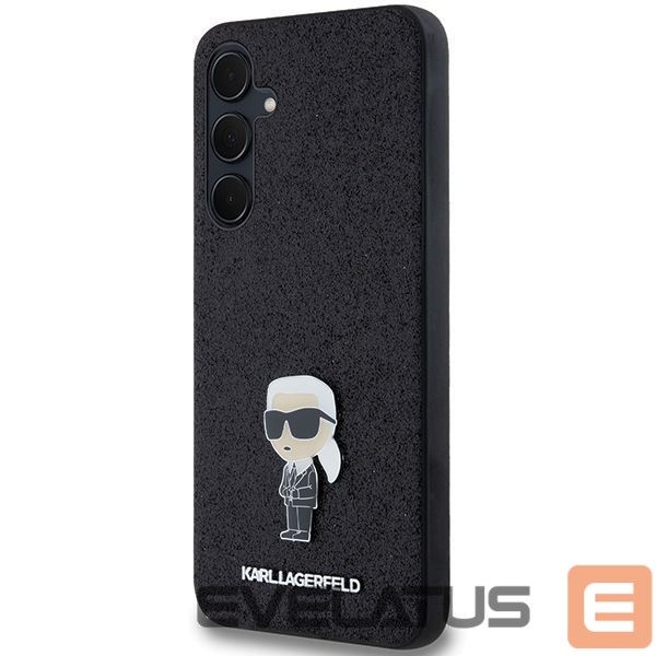 Другой аксессуар для телефона Karl Lagerfeld Karl Lagerfeld Fixed Glitter Ikonik Logo Metal Pin case for Samsung Galaxy A55 - black