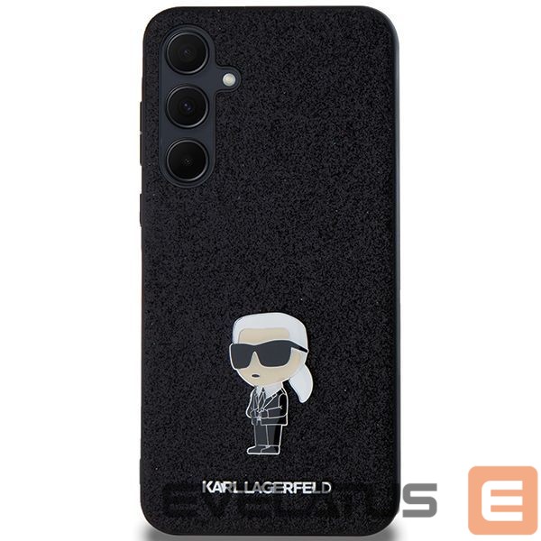 Другой аксессуар для телефона Karl Lagerfeld Karl Lagerfeld Fixed Glitter Ikonik Logo Metal Pin case for Samsung Galaxy A55 - black