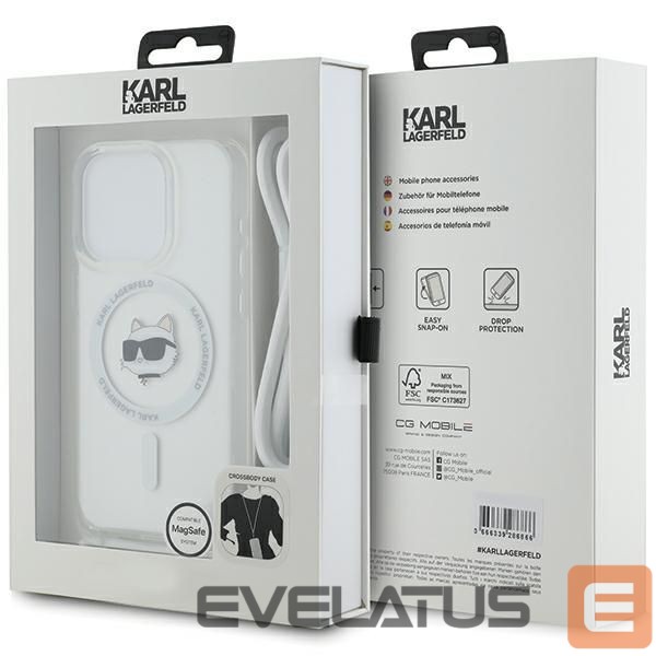 Другой аксессуар для телефона Karl Lagerfeld Karl Lagerfeld IML Choupette Head & Cord MagSafe case for iPhone 13 Pro Max - transparent