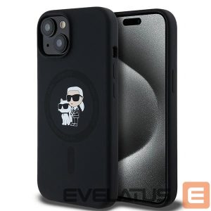 Другой аксессуар для телефона Karl Lagerfeld  Karl Lagerfeld Silicone Karl&Choupette MagSafe case for iPhone 15 Plus / 14 Plus - black 