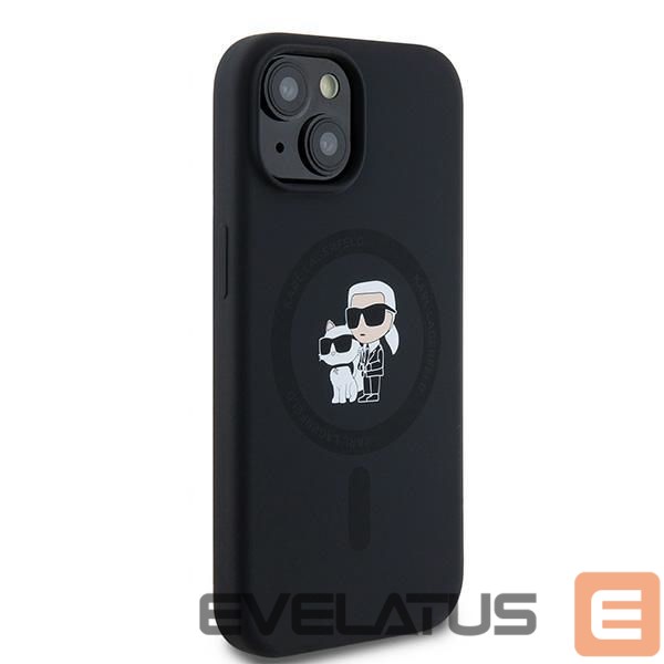Другой аксессуар для телефона Karl Lagerfeld Karl Lagerfeld Silicone Karl&Choupette MagSafe case for iPhone 15 Plus / 14 Plus - black