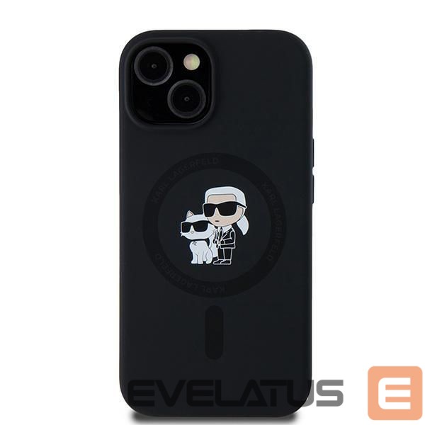Другой аксессуар для телефона Karl Lagerfeld Karl Lagerfeld Silicone Karl&Choupette MagSafe case for iPhone 15 Plus / 14 Plus - black