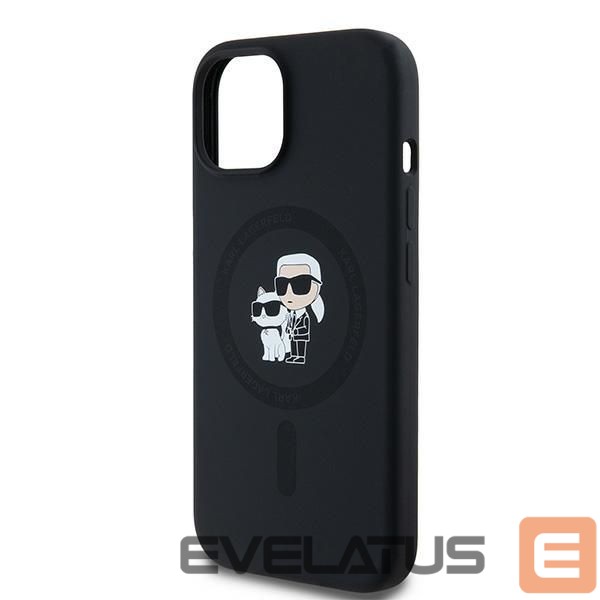 Другой аксессуар для телефона Karl Lagerfeld Karl Lagerfeld Silicone Karl&Choupette MagSafe case for iPhone 15 Plus / 14 Plus - black